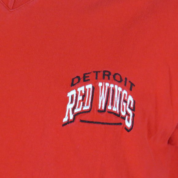 Detroit Red Wings Shirt (VTG) - Stitched In Wordmark by Logo Athletic - Men's M - Picture 2 of 7